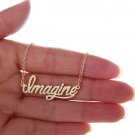 Imagine Name Necklace Gold Silver and Rose Gold for Women