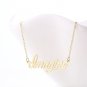 Imagine Name Necklace Gold Silver and Rose Gold for Women