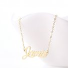 Jamie Name Necklace Gold Silver and Rose Gold for Women