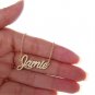 Jamie Name Necklace Gold Silver and Rose Gold for Women
