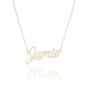 Jamie Name Necklace Gold Silver and Rose Gold for Women