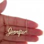 Jennifer Name Necklace Gold Silver and Rose Gold for Women