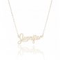Jennifer Name Necklace Gold Silver and Rose Gold for Women