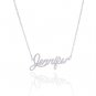 Jennifer Name Necklace Gold Silver and Rose Gold for Women