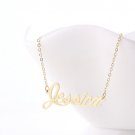 Jessica Name Necklace Gold Silver and Rose Gold for Women