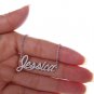 Jessica Name Necklace Gold Silver and Rose Gold for Women
