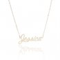 Jessica Name Necklace Gold Silver and Rose Gold for Women