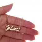 Jetaime Name Necklace Gold Silver and Rose Gold for Women