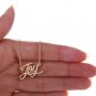 Joy Name Necklace Gold Silver and Rose Gold for Women