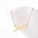 Julie Name Necklace Gold Silver and Rose Gold for Women