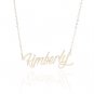 Kimberly Name Necklace Gold Silver and Rose Gold for Women