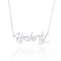 Kimberly Name Necklace Gold Silver and Rose Gold for Women