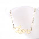 Laura Name Necklace Gold Silver and Rose Gold for Women