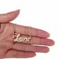 Laura Name Necklace Gold Silver and Rose Gold for Women
