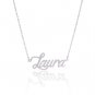 Laura Name Necklace Gold Silver and Rose Gold for Women
