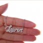 Lauren Name Necklace Gold Silver and Rose Gold for Women