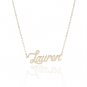 Lauren Name Necklace Gold Silver and Rose Gold for Women
