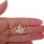 Lily Name Necklace Gold Silver and Rose Gold for Women
