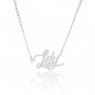Lily Name Necklace Gold Silver and Rose Gold for Women