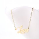 Love Name Necklace Gold Silver and Rose Gold for Women