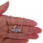 Love Name Necklace Gold Silver and Rose Gold for Women