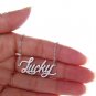 Lucky Name Necklace Gold Silver and Rose Gold for Women
