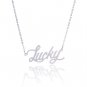 Lucky Name Necklace Gold Silver and Rose Gold for Women