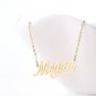 Megan Name Necklace Gold Silver and Rose Gold for Women