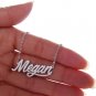 Megan Name Necklace Gold Silver and Rose Gold for Women
