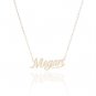 Megan Name Necklace Gold Silver and Rose Gold for Women