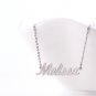 Melissa Name Necklace Gold Silver and Rose Gold for Women