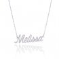 Melissa Name Necklace Gold Silver and Rose Gold for Women