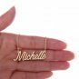 Michelle Name Necklace Gold Silver and Rose Gold for Women