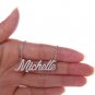 Michelle Name Necklace Gold Silver and Rose Gold for Women