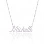 Michelle Name Necklace Gold Silver and Rose Gold for Women