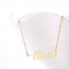 Nicole Name Necklace Gold Silver and Rose Gold for Women