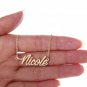 Nicole Name Necklace Gold Silver and Rose Gold for Women