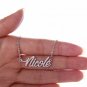 Nicole Name Necklace Gold Silver and Rose Gold for Women