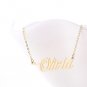 Olivia Name Necklace Gold Silver and Rose Gold for Women