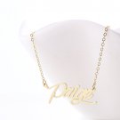 Paige Name Necklace Gold Silver and Rose Gold for Women