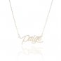 Paige Name Necklace Gold Silver and Rose Gold for Women