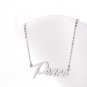 Peace Name Necklace Gold Silver and Rose Gold for Women
