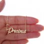 Precious Name Necklace Gold Silver and Rose Gold for Women