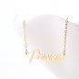Precious Name Necklace Gold Silver and Rose Gold for Women