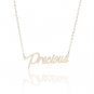 Precious Name Necklace Gold Silver and Rose Gold for Women