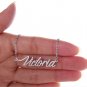 Victoria Name Necklace Gold Silver and Rose Gold for Women