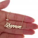 Shannon Name Necklace Gold Silver and Rose Gold for Women
