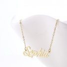 Sophia Name Necklace Gold Silver and Rose Gold for Women