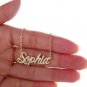 Sophia Name Necklace Gold Silver and Rose Gold for Women