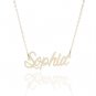 Sophia Name Necklace Gold Silver and Rose Gold for Women